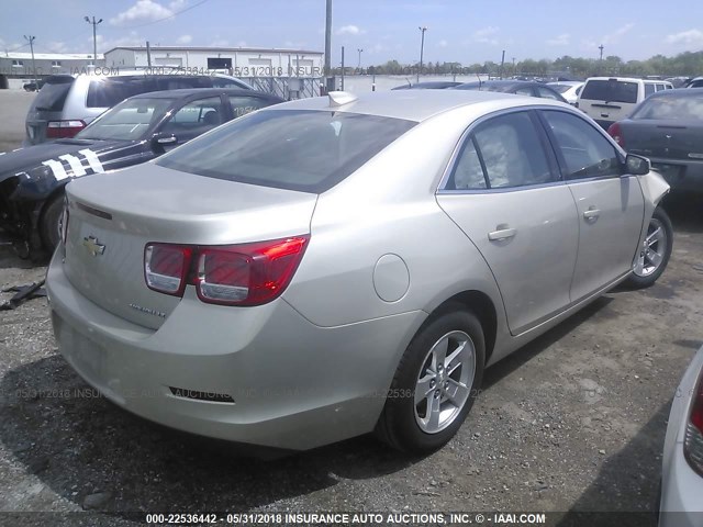 1G11C5SL6FF191101 - 2015 CHEVROLET MALIBU 1LT BEIGE photo 4