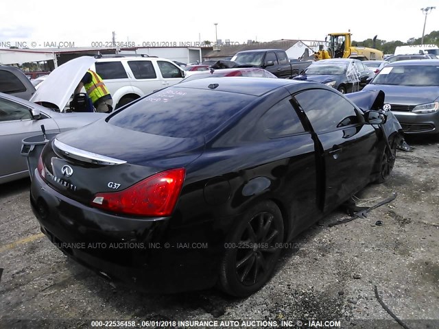 JN1CV6EL5AM151854 - 2010 INFINITI G37 BLACK photo 4