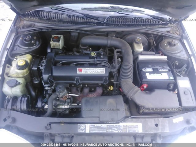 1G8ZY12752Z134009 - 2002 SATURN SC2 SILVER photo 10