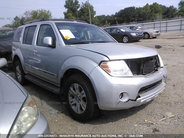 5N1AR18U08C603771 - 2008 NISSAN PATHFINDER S/LE/SE SILVER photo 1