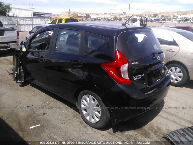 3N1CE2CP5EL411040 - 2014 NISSAN VERSA NOTE S/S PLUS/SV/SL BLACK photo 3