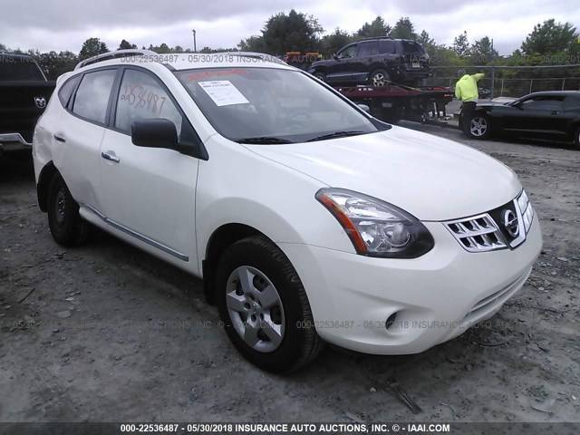 JN8AS5MV3EW709533 - 2014 NISSAN ROGUE SELECT S WHITE photo 1