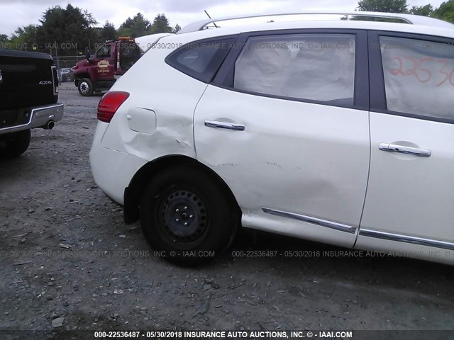 JN8AS5MV3EW709533 - 2014 NISSAN ROGUE SELECT S WHITE photo 6