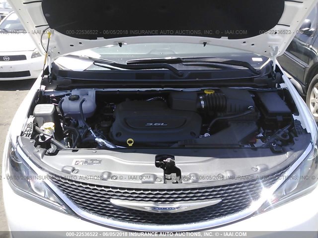 2C4RC1FG2JR218991 - 2018 CHRYSLER PACIFICA TOURING PLUS WHITE photo 10