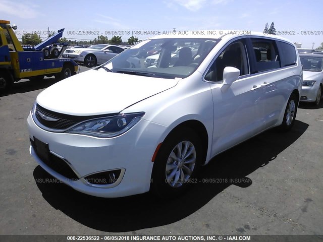 2C4RC1FG2JR218991 - 2018 CHRYSLER PACIFICA TOURING PLUS WHITE photo 2