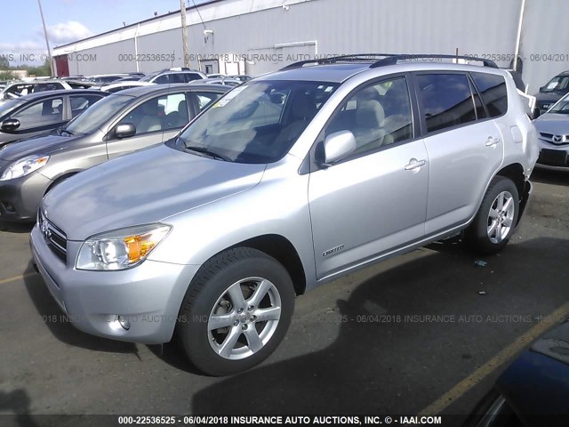 JTMBD31V085140136 - 2008 TOYOTA RAV4 LIMITED SILVER photo 2