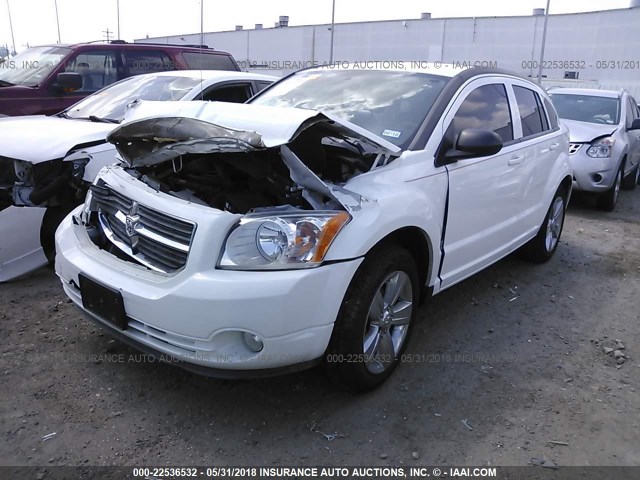 1B3CB3HA7BD237880 - 2011 DODGE CALIBER MAINSTREET WHITE photo 2