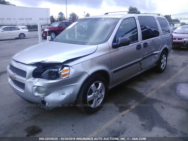 1GNDV231X7D111572 - 2007 CHEVROLET UPLANDER LS SILVER photo 6