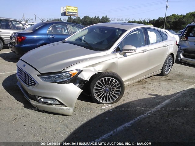 3FA6P0H95HR211978 - 2017 FORD FUSION SE Алтын фото 2