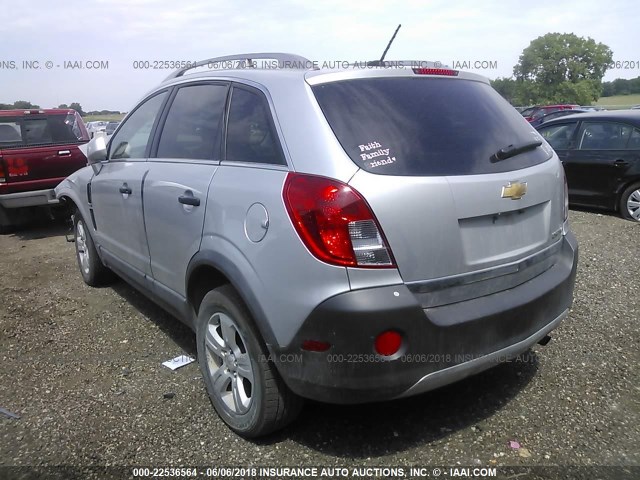 3GNAL2EK3ES570552 - 2014 CHEVROLET CAPTIVA LS 银色 照片 3