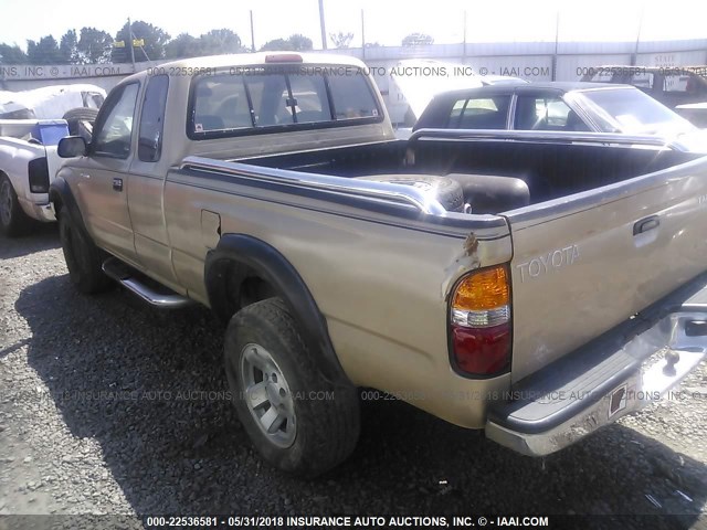 5TESN92N21Z730372 - 2001 TOYOTA TACOMA XTRACAB PRERUNNER 金色 照片 3