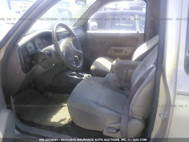 5TESN92N21Z730372 - 2001 TOYOTA TACOMA XTRACAB PRERUNNER 金色 照片 5