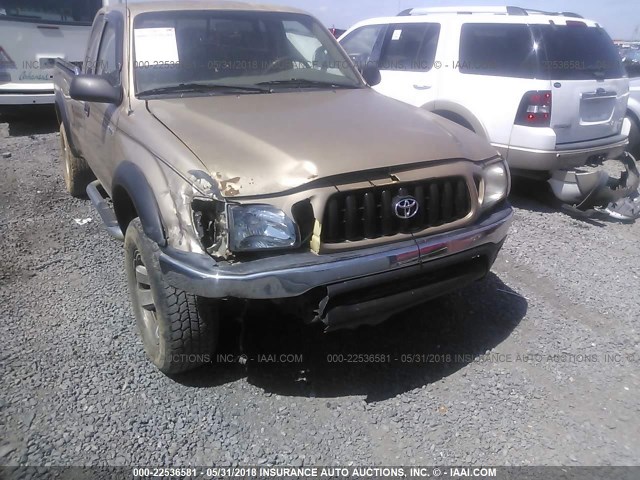 5TESN92N21Z730372 - 2001 TOYOTA TACOMA XTRACAB PRERUNNER 金色 照片 6
