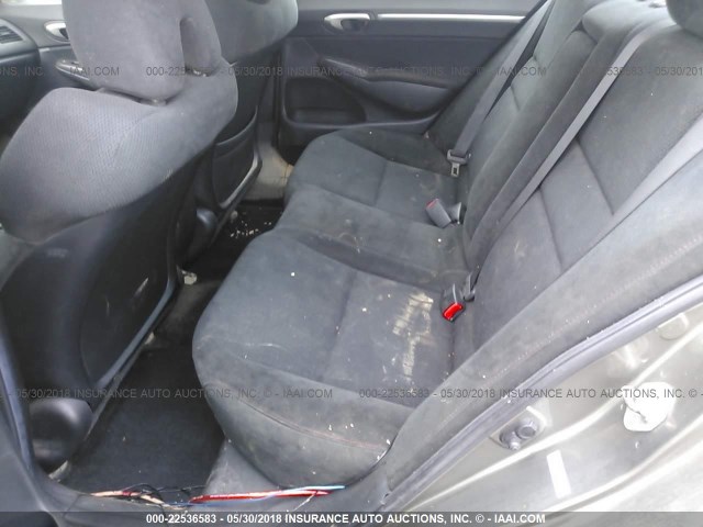 2HGFA55578H702785 - 2008 HONDA CIVIC SI GRAY photo 8