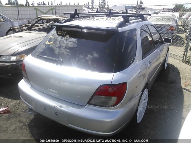 JF1GG29692G805511 - 2002 SUBARU IMPREZA WRX SILVER photo 4