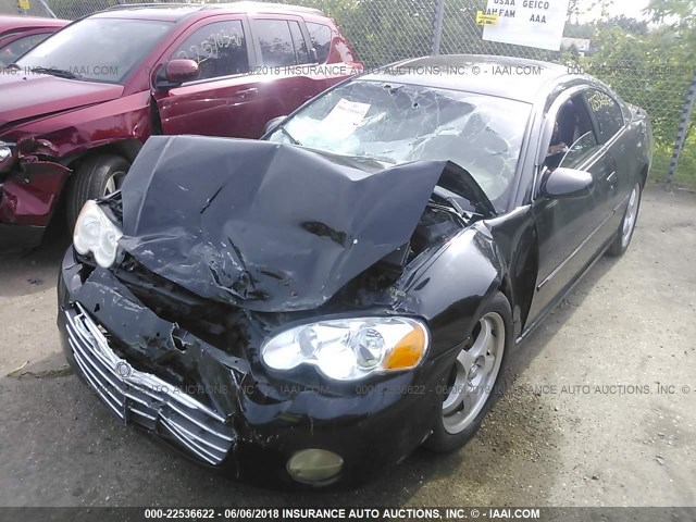 4C3AG52H33E065175 - 2003 CHRYSLER SEBRING LXI BLACK photo 2