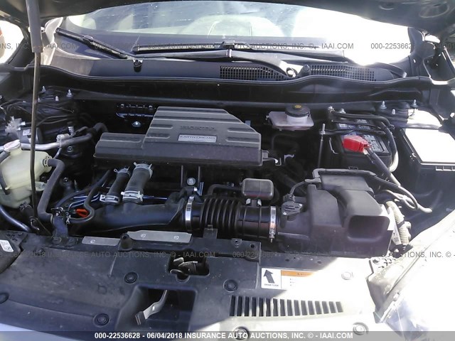 5J6RW2H97HL032212 - 2017 HONDA CR-V TOURING Light Blue photo 10