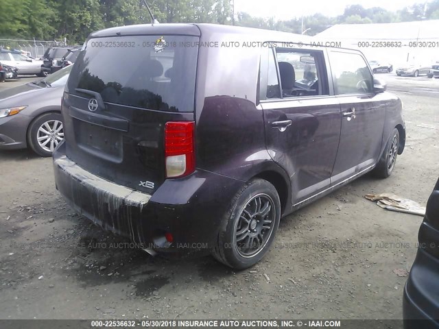 JTLZE4FE0B1121485 - 2011 TOYOTA SCION XB PURPLE photo 4