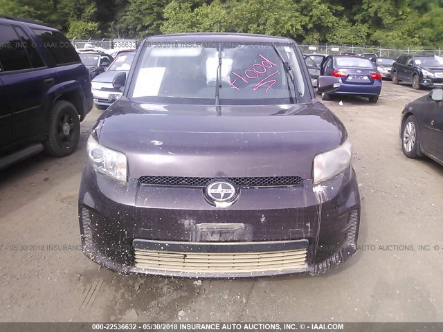 JTLZE4FE0B1121485 - 2011 TOYOTA SCION XB PURPLE photo 6
