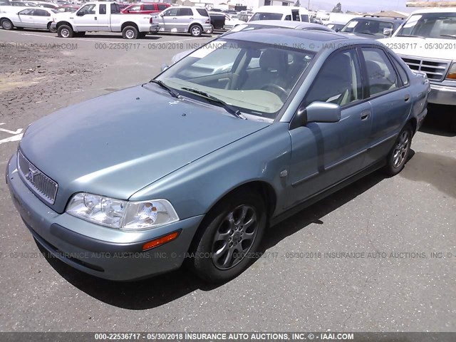 YV1VS29502F820888 - 2002 VOLVO S40 1.9T BLUE photo 2