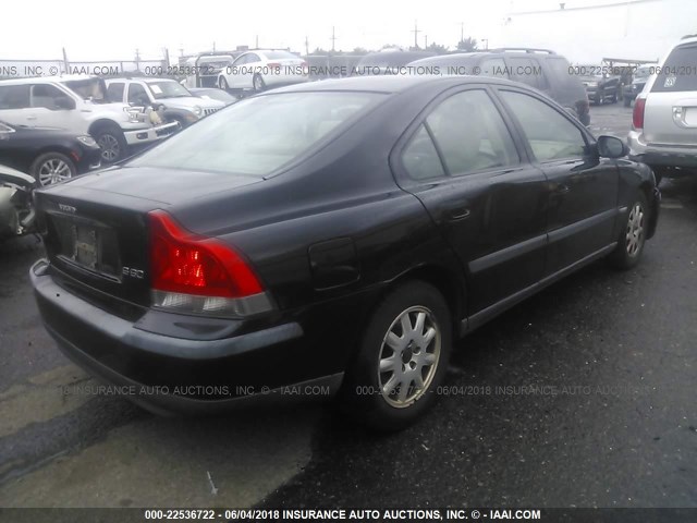 YV1RS61RX22127230 - 2002 VOLVO S60 Schwarz Foto 4