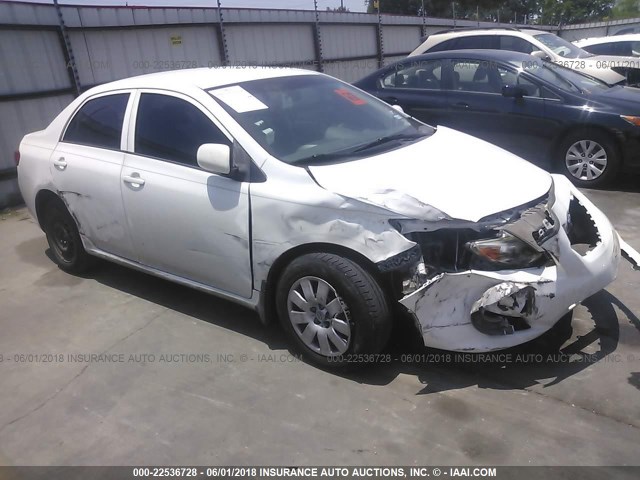 JTDBL40E699064233 - 2009 TOYOTA COROLLA LE/XLE WHITE photo 1