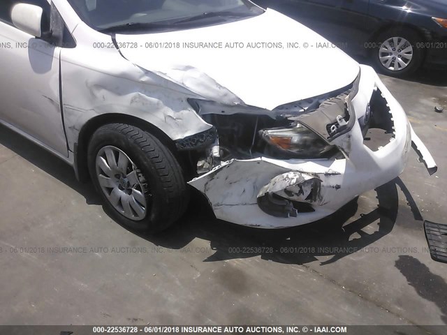JTDBL40E699064233 - 2009 TOYOTA COROLLA LE/XLE WHITE photo 6