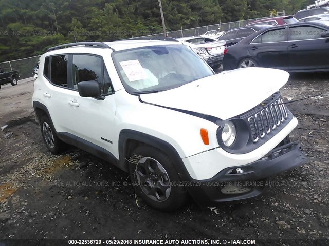 ZACCJAAT7GPD64543 - 2016 JEEP RENEGADE SPORT Սպիտակ լուսանկար 1