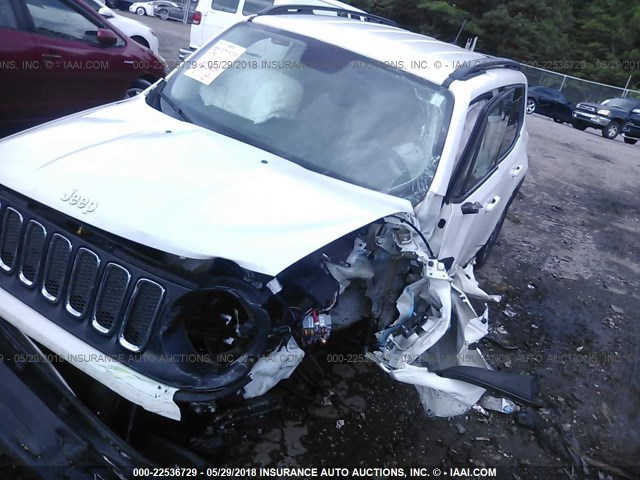 ZACCJAAT7GPD64543 - 2016 JEEP RENEGADE SPORT Սպիտակ լուսանկար 6