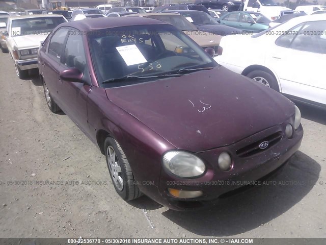 KNAFB161615039820 - 2001 KIA SPECTRA GS/GSX MAROON photo 1