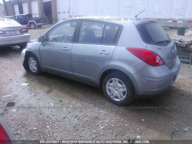 3N1BC1CP3BL509801 - 2011 NISSAN VERSA S/SL GRAY photo 3