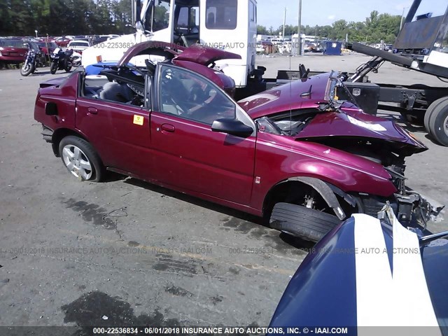 1G8AJ55F96Z104691 - 2006 SATURN ION LEVEL 2 RED photo 1