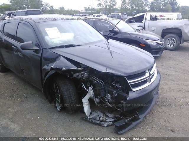 1C3CDZAB8DN571822 - 2013 DODGE AVENGER SE BLACK photo 6