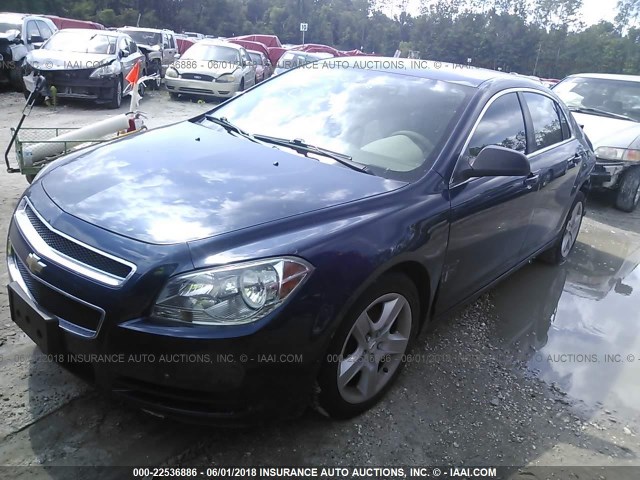 1G1ZA5EU9BF159430 - 2011 CHEVROLET MALIBU LS 海军蓝 照片 2