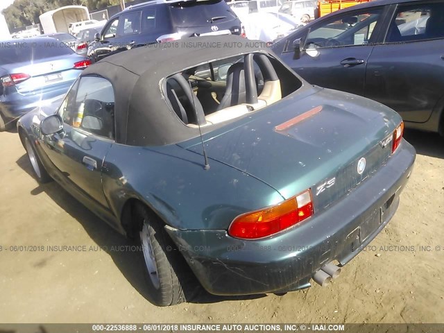 4USCH9335XLF80559 - 1999 BMW Z3 2.3 GREEN photo 3