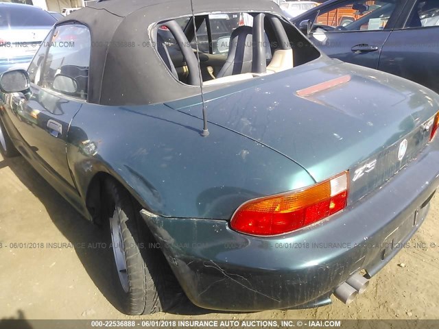 4USCH9335XLF80559 - 1999 BMW Z3 2.3 GREEN photo 6