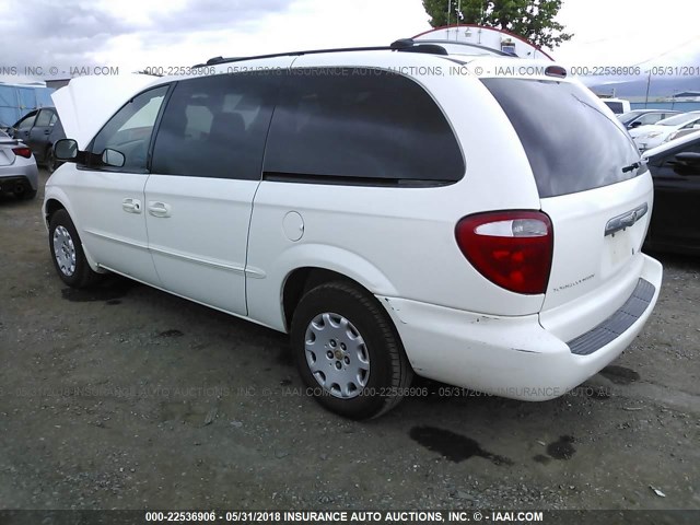 2C4GP44382R748106 - 2002 CHRYSLER TOWN & COUNTRY LX WHITE photo 3