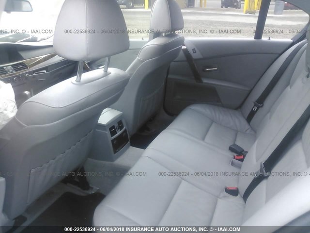 WBANF73536CG65650 - 2006 BMW 530 XI GRAY photo 8