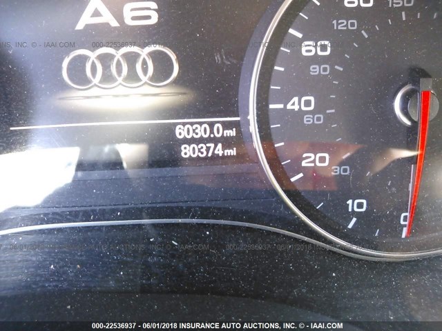 WAUHGAFC3CN172615 - 2012 AUDI A6 PRESTIGE შავი ფოტო 7