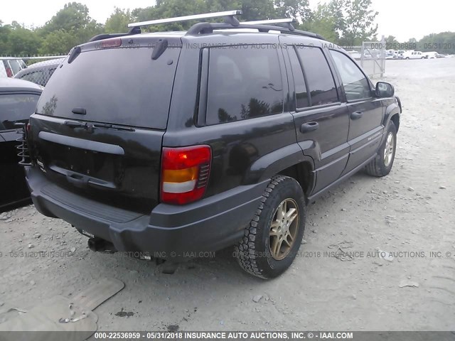 1J4GW48S04C109308 - 2004 JEEP GRAND CHEROKEE LAREDO/COLUMBIA/FREEDOM 黑色 照片 4