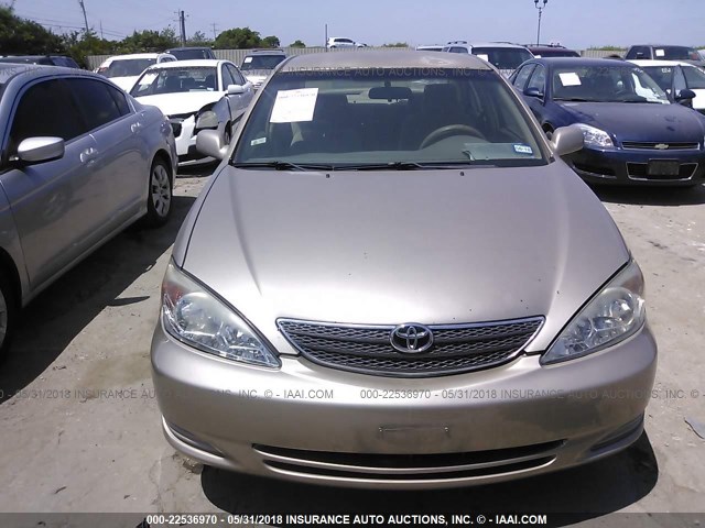 4T1BE32K83U122740 - 2003 TOYOTA CAMRY LE/XLE/SE ბეჟი ფოტო 6