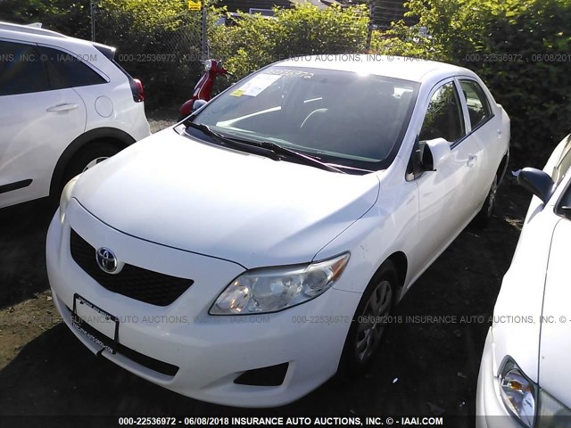 JTDBL40E29J012337 - 2009 TOYOTA COROLLA LE/XLE WHITE photo 2