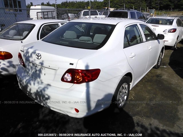 JTDBL40E29J012337 - 2009 TOYOTA COROLLA LE/XLE WHITE photo 4