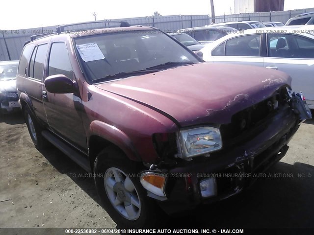 JN8AR07S7YW396748 - 2000 NISSAN PATHFINDER LE/SE/XE RED photo 1
