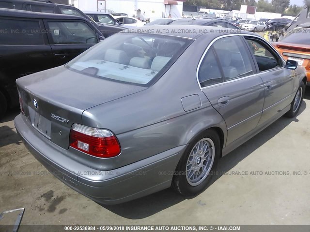 WBADT43452GZ95543 - 2002 BMW 525 I AUTOMATIC GRAY photo 4