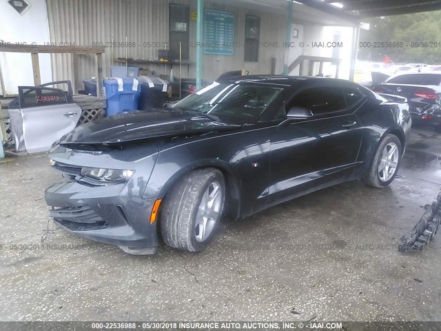 1G1FB1RS9G0154305 - 2016 CHEVROLET CAMARO LT GRAY photo 2