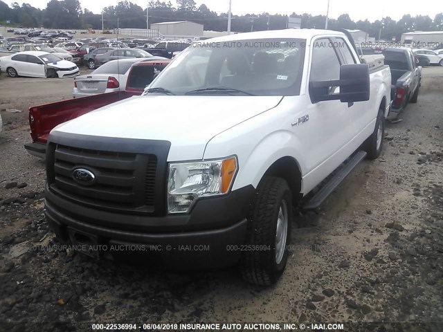 1FTFX1CF2CKD70824 - 2012 FORD F150 SUPER CAB WHITE photo 2