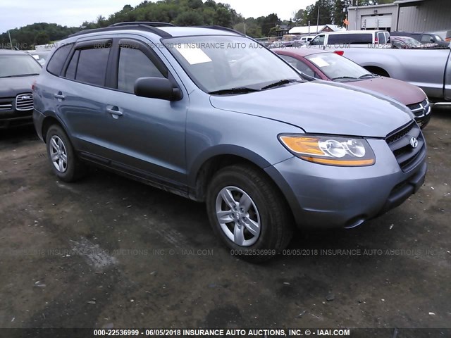 5NMSG73D59H329866 - 2009 HYUNDAI SANTA FE GLS BLUE photo 1