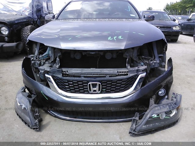 1HGCT2B85EA000744 - 2014 HONDA ACCORD EXL GRAY photo 6