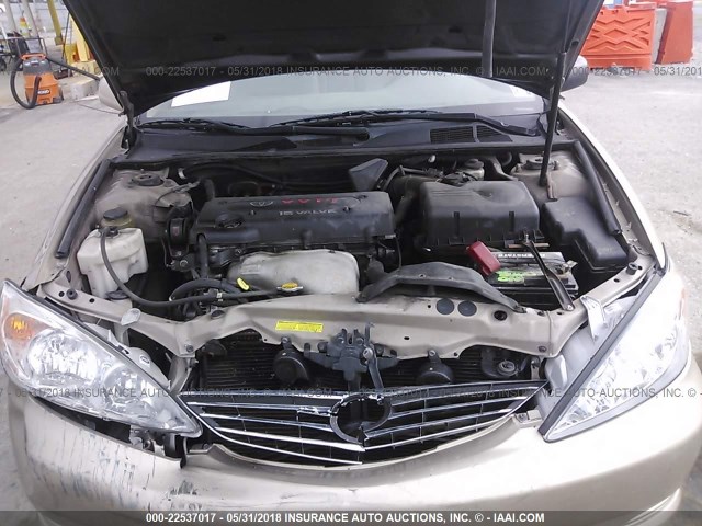 4T1BE32K54U804590 - 2004 TOYOTA CAMRY LE/XLE/SE 金色 照片 10